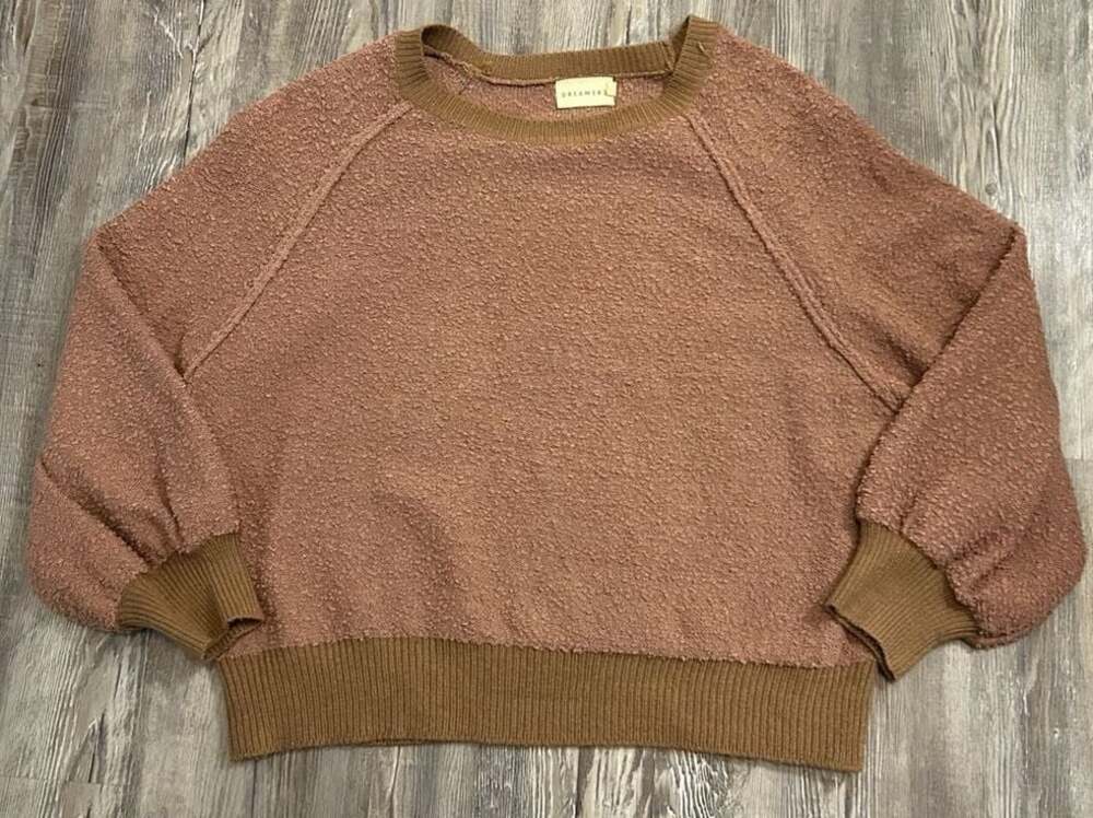 Dreamers Textured Knit Pullover Sweater Size S/M